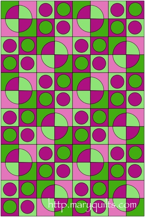 Pink-green Circles and DP